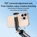 Yesido SF30 1.7m Bluetooth Selfie Stick Tripod – Innovative Auto-Popup Ground Trigger, BT 5.2 Remote & Aluminum Alloy Pole