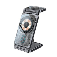Yesido DS25 3-in-1 Foldable Magnetic Wireless Charging Station with Mirror Finish