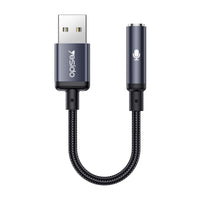 Yesido YAU46 USB to 3.5mm Digital Audio Jack Adapter – Premium DAC Chip (16bit/48KHZ), Aluminum Alloy Connectors & TPE Cable Supporting Voice Calls