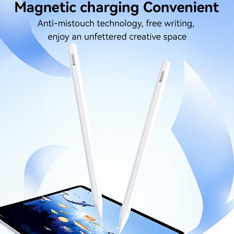 Yesido ST18 Magnetic Wireless Charging Stylus Pen for iPad – MCU Microcontroller, 10-Hour Battery, POM Tip Auto-Power On