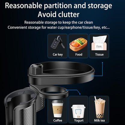 Yesido C180 3-in-1 Multifunctional Car Cup and Water Holder (Black)