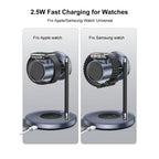 Yesido DS40 Qi2.2 3-in-1 Magnetic Wireless Charging Station for Phone, Watch & Earbuds