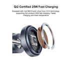 Yesido DS40 Qi2.2 3-in-1 Magnetic Wireless Charging Station for Phone, Watch & Earbuds