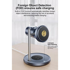 Yesido DS40 Qi2.2 3-in-1 Magnetic Wireless Charging Station for Phone, Watch & Earbuds