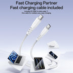 Yesido YC107 35W Single Port Fast Wall Charger – Type-C PD with Type-C to Type-C Cable