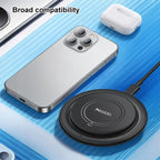 Yesido DS39 15W Desktop Pad Magnetic Wireless Fast Charger with Smart Positioning