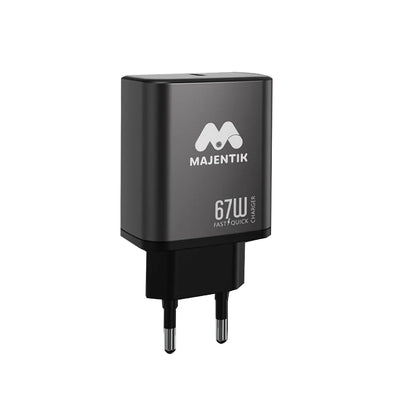 Majentik MC-007 67W GaN Fast Charger – Compact Wall Charger with Power Delivery