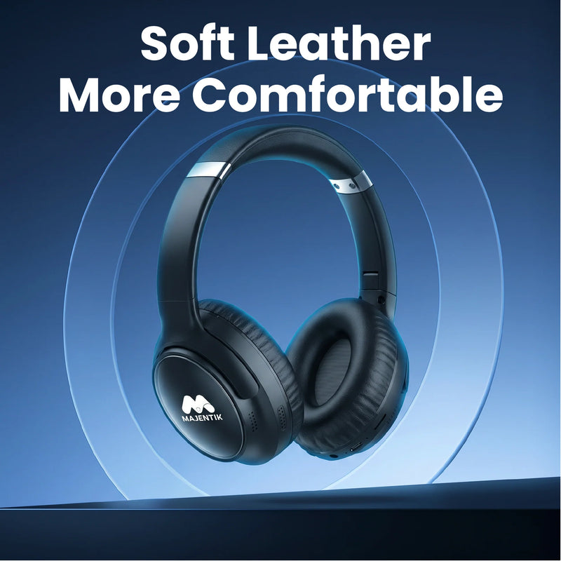 Majentik MH002 Wireless Headphones – Foldable Stereo Headset with Noise Isolation
