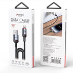 Yesido CA130L 12W Long USB-A to Lightning Cable – 2m 3-Step Molded Braided Nylon & Aluminum Alloy Connectors (2.4A)