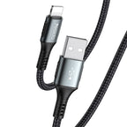 Yesido CA36 Micro USB Fast Charging Data Cable – 1.2m Heavy-Duty Cotton Braided Armor with USB 3.0 Interface & Metal Shell (3A Max)
