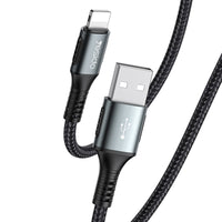 Yesido CA36 Micro USB Fast Charging Data Cable – 1.2m Heavy-Duty Cotton Braided Armor with USB 3.0 Interface & Metal Shell (3A Max)
