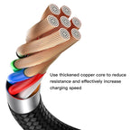 Yesido CA36 Micro USB Fast Charging Data Cable – 1.2m Heavy-Duty Cotton Braided Armor with USB 3.0 Interface & Metal Shell (3A Max)