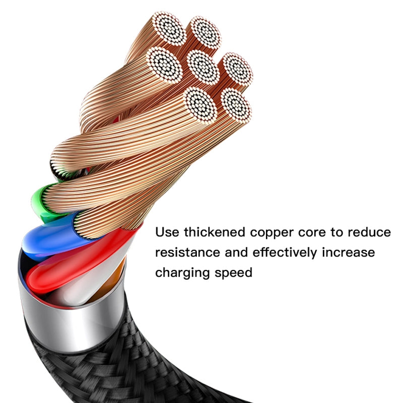 Yesido CA36 Micro USB Fast Charging Data Cable – 1.2m Heavy-Duty Cotton Braided Armor with USB 3.0 Interface & Metal Shell (3A Max)