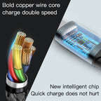 Yesido CA64 Type-C to Lightning Fast Charging Data Cable – 1.2m Heavy-Duty Nylon Braided Armor with Aluminum Alloy Shells (2.4A Max)