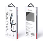 Yesido CA78 60W Type-C to Type-C PD Fast Charging Cable – 1.2m Heavy-Duty Nylon Braided Cable with Aluminum Alloy Shells