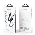 Yesido CA97 L-C Smart LED Display USB to Lightning Data Cable – 1.2m Heavy-Duty PP+PVC Braided Shielding with 2.4A Fast Charging