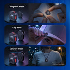 Majentik MM-001 2-in-1 Magnetic Wireless Microphone – Advanced Noise Canceling & Dual Compatibility for iPhone & Type-C