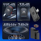 Majentik MM-001 2-in-1 Magnetic Wireless Microphone – Advanced Noise Canceling & Dual Compatibility for iPhone & Type-C