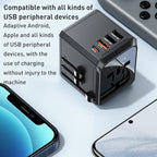 Yesido MC24 Universal Travel Adapter 2000W – 20W PD & 18W QC 3.0 with 4 USB/Type-C Ports