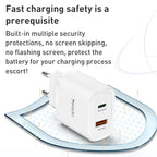 Yesido YC50 20W Fast Travel Charger – Dual Port (USB-C + USB-A) with 1M C-C Cable