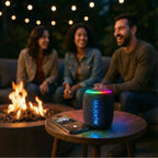 Majentik MS-002 Portable Bluetooth Speaker – Hi-Fi Surround Sound & Vibrant RGB Party Lights with Braided Strap