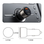 Yesido Y52 48W Dual Port Fast Car Charger – PD 30W & QC 3.0 Zinc Alloy Semi-Transparent Design