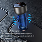 Yesido Y52 48W Dual Port Fast Car Charger – PD 30W & QC 3.0 Zinc Alloy Semi-Transparent Design