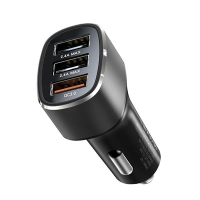 Yesido Y46 42W Fast Car Charger – Triple USB Ports with QC 3.0 18W Support