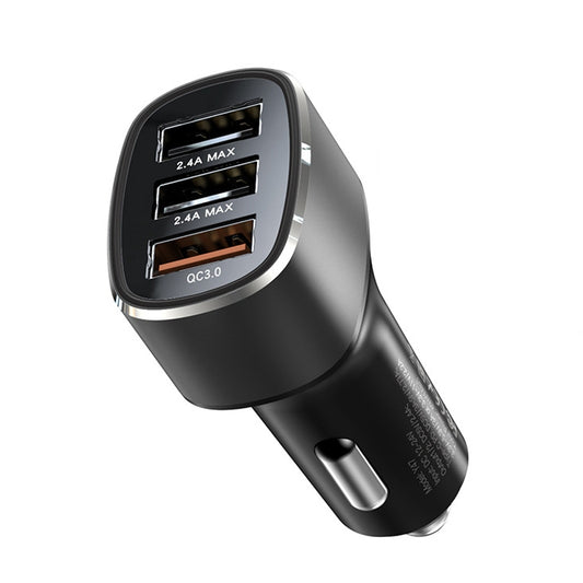 Yesido Y46 42W Fast Car Charger – Triple USB Ports with QC 3.0 18W Support