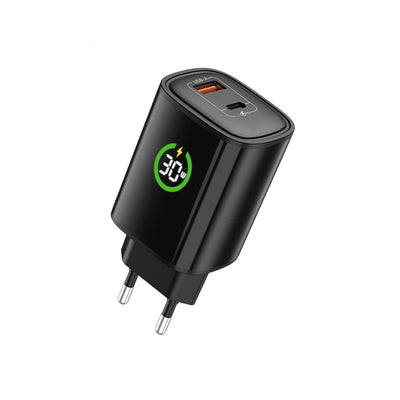 Majentik MC-017 25W Travel Fast Charger – Compact Wall Adapter Supporting PD & QC