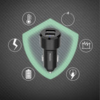 Yesido Y34 Compact Car Charger – Dual USB Ports 2.4A with Aluminum Alloy Shell
