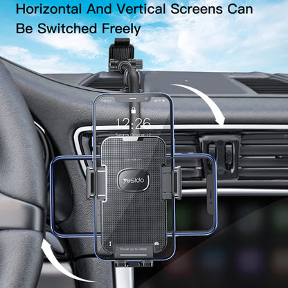 Yesido C137 Flexible 50cm Long Arm Car Phone Holder for Windshield and Dashboard