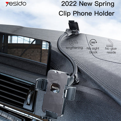 Yesido C137 Flexible 50cm Long Arm Car Phone Holder for Windshield and Dashboard