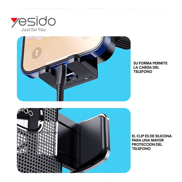 Yesido C137 Flexible 50cm Long Arm Car Phone Holder for Windshield and Dashboard