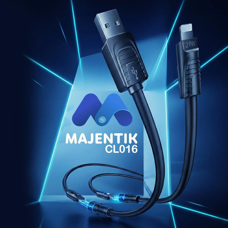 Majentik CL-016 4-in-1 Fast Charging Data Cable – 60W Liquid Silicone & Zinc Alloy (1.2M)