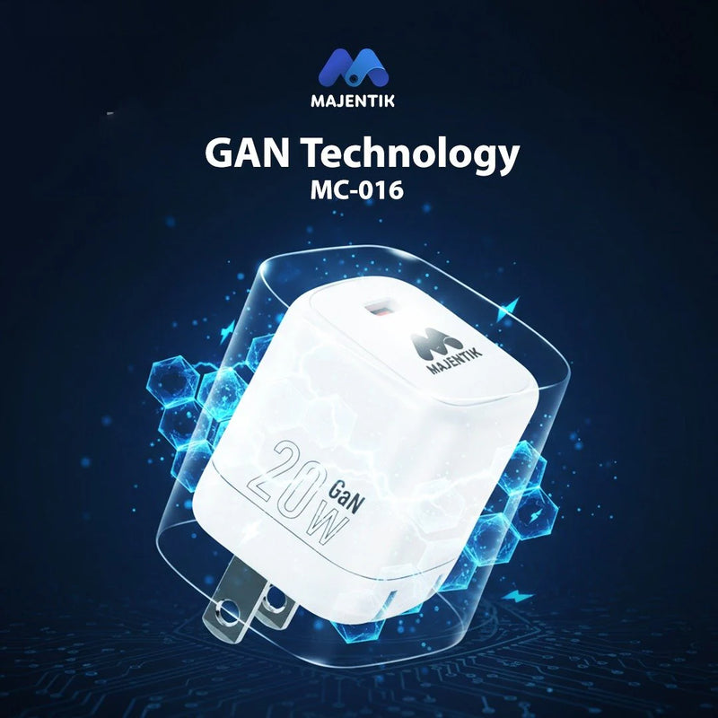 Majentik MC-016 20W USB-C Fast Charger – Compact Wall Charger with Power Delivery