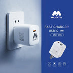 Majentik MC-016 20W USB-C Fast Charger – Compact Wall Charger with Power Delivery