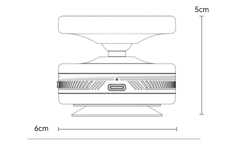 هولدر سيارة Yesido C224 - شفط كهربائي ذكي MagSafe وقوة ثبات حتى 55KPA