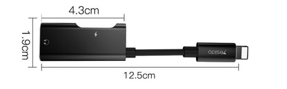 Yesido YAU11 2-in-1 Lightning & 3.5mm Audio Adapter