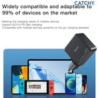 Yesido YC42 65W GaN Fast Wall Charger – Triple Port with Replaceable Plugs (EU+US+UK)
