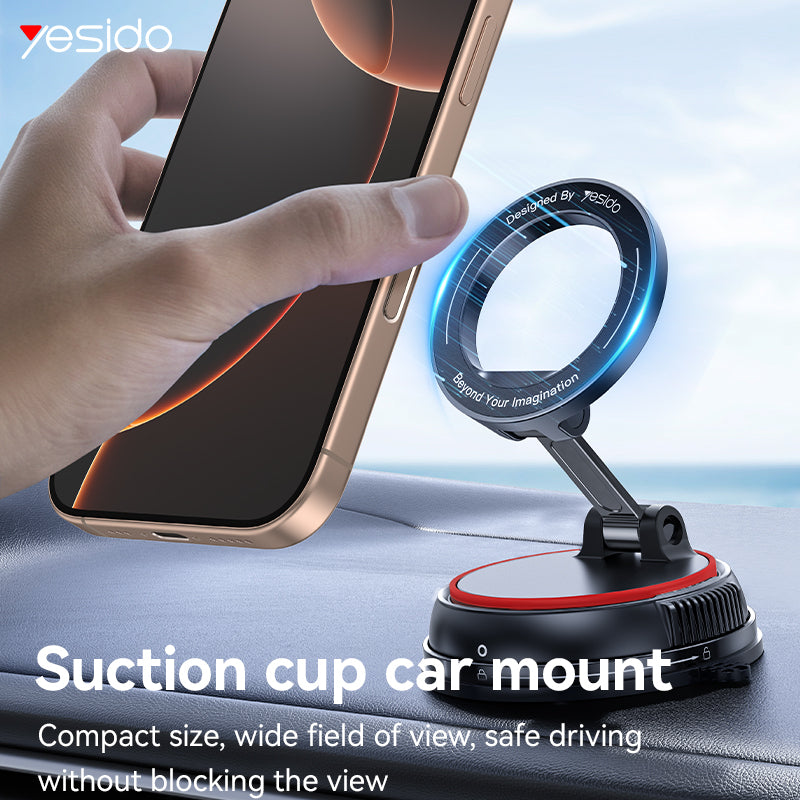 Yesido C219 Magnetic Phone Holder - Folding Design & 360° Rotation