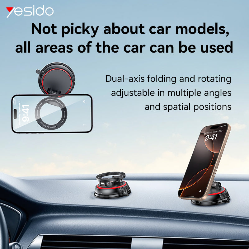 Yesido C219 Magnetic Phone Holder - Folding Design & 360° Rotation