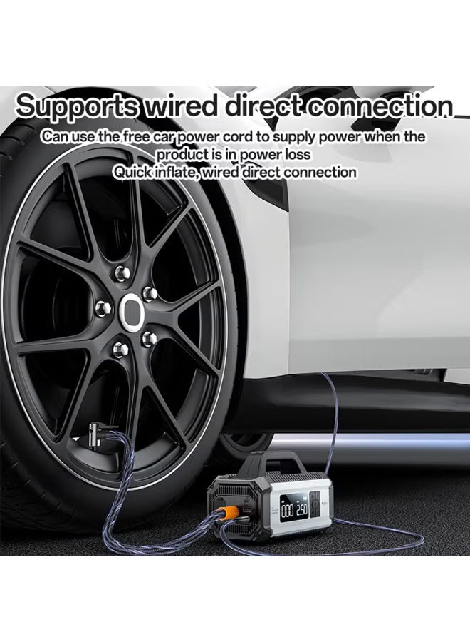 Yesido VC13 5-in-1 Professional Jump Starter & Tire Inflator – 150PSI High Pressure & 10000mAh Power Bank