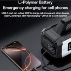 Yesido VC13 5-in-1 Professional Jump Starter & Tire Inflator – 150PSI High Pressure & 10000mAh Power Bank