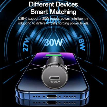 Yesido Y74 30W Fast Car Charger – High-Performance Type-C PD Port (Zinc Alloy Design)