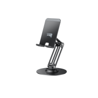 Yesido C300 360° Rotating Aluminum Desktop Stand - Foldable & Adjustable for Phones & Tablets