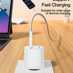 Yesido YC105 20W PD Fast Wall Charger – Single Type-C Port with Type-C to Type-C Cable