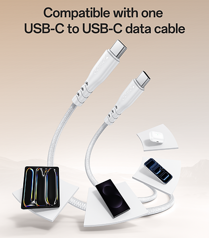 شاحن Yesido YC105 السريع بقوة 20 واط - منفذ Type-C PD مع كابل Type-C to Type-C