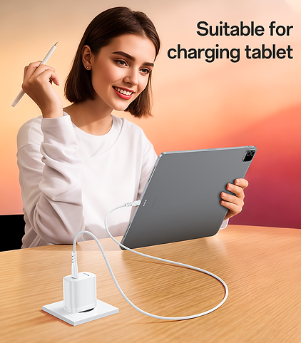 شاحن Yesido YC105 السريع بقوة 20 واط - منفذ Type-C PD مع كابل Type-C to Type-C