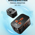 Majentik MC-013 Universal Travel Adapter – 5-Port Fast Charging Adapter with Universal AC Socket
